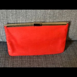 Orange J. Crew Clutch